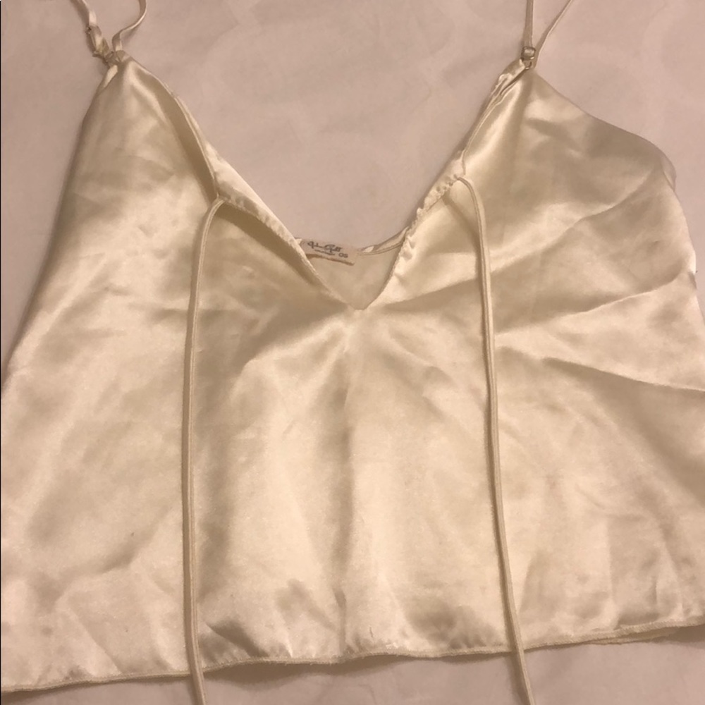 Silk brandy tie top
